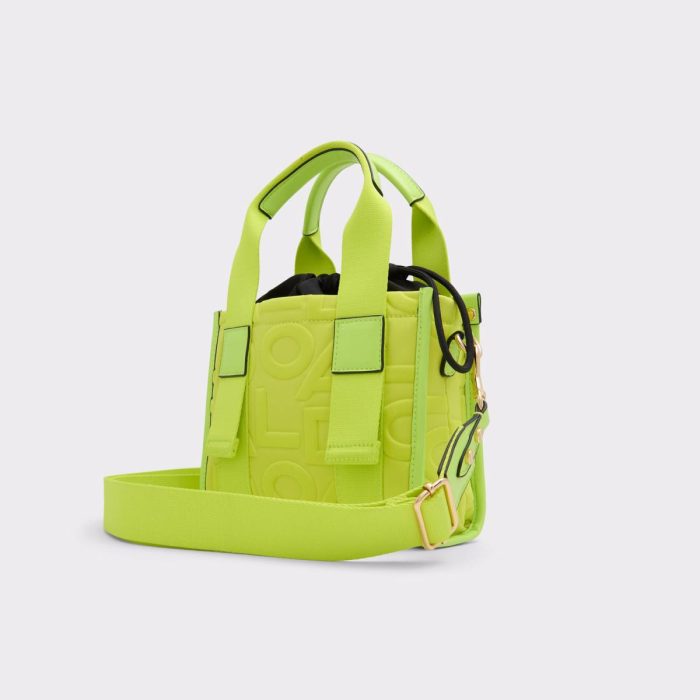 Lime Green Women Tote & Satchel Bags Minieviex Lime Green Women's Tote & Satchel Bags Aldo