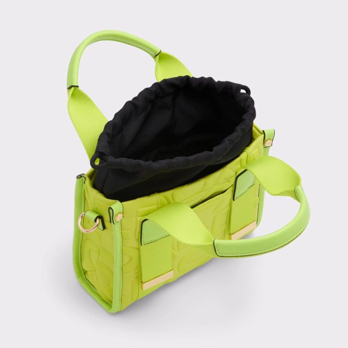 Lime Green Women Tote & Satchel Bags Minieviex Lime Green Women's Tote & Satchel Bags Aldo