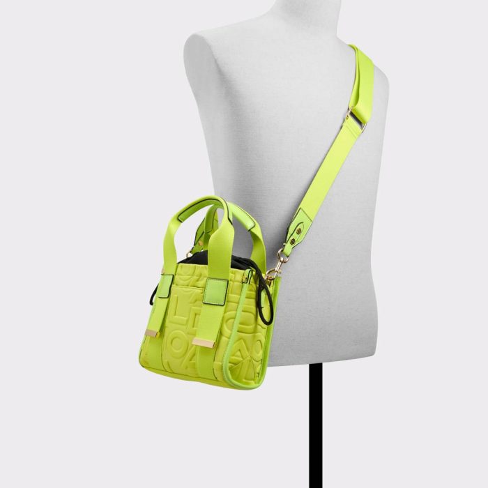 Lime Green Women Tote & Satchel Bags Minieviex Lime Green Women's Tote & Satchel Bags Aldo
