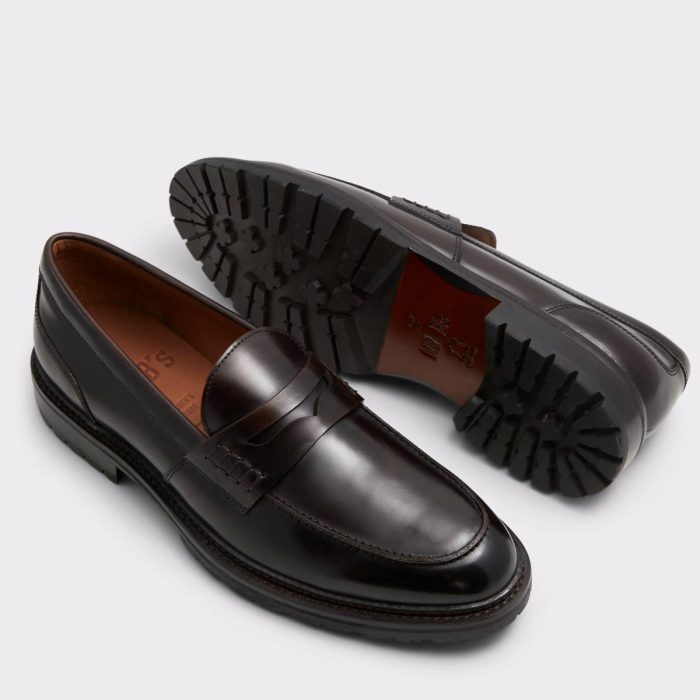 Loafers & Slip-Ons Aldo Dark Brown Men Aleris Dark Brown Men's Dress Shoes