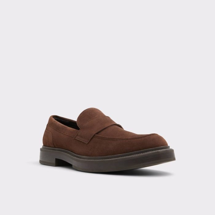 Loafers & Slip-Ons Aldo Dark Brown Men Niko Dark Brown Men's Dress Shoes