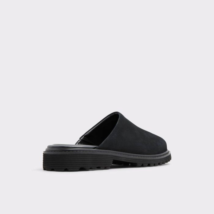 Loafers & Slip-Ons Aldo Men Black Piers Black Men's Slippers And Clogs