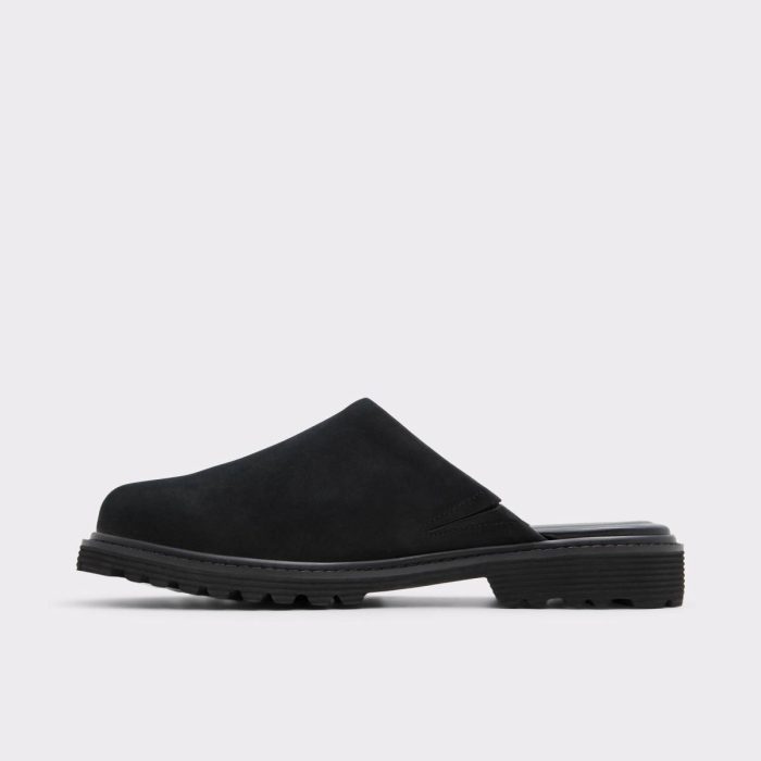 Loafers & Slip-Ons Aldo Men Black Piers Black Men's Slippers And Clogs