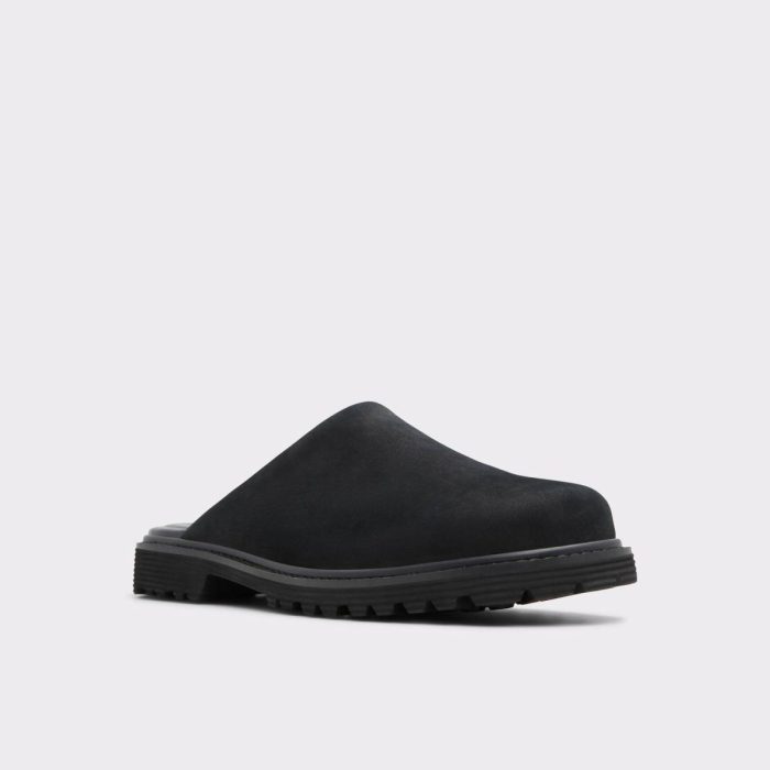 Loafers & Slip-Ons Aldo Men Black Piers Black Men's Slippers And Clogs