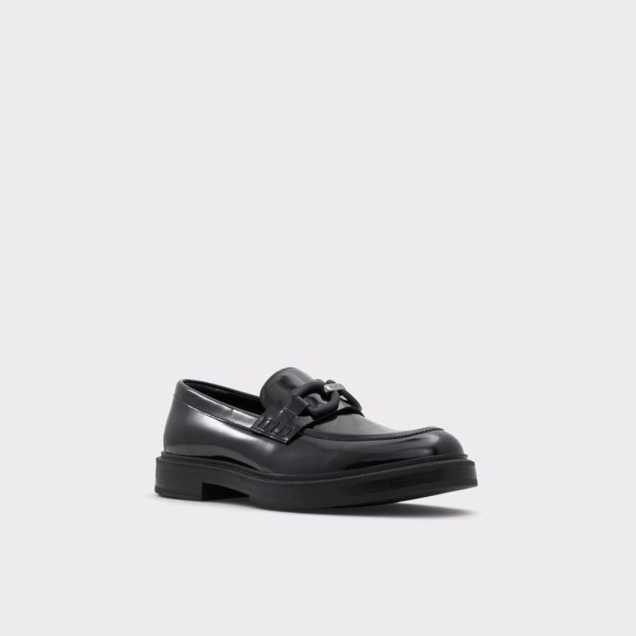 Loafers & Slip-Ons Black Leather Smooth Aldo Norris Black Leather Smooth Men's Dress Shoes Men