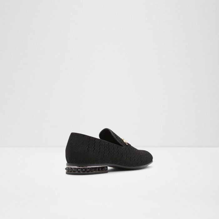 Loafers & Slip-Ons Men Aldo Black Bowtie Black Men's Loafers & Slip-Ons