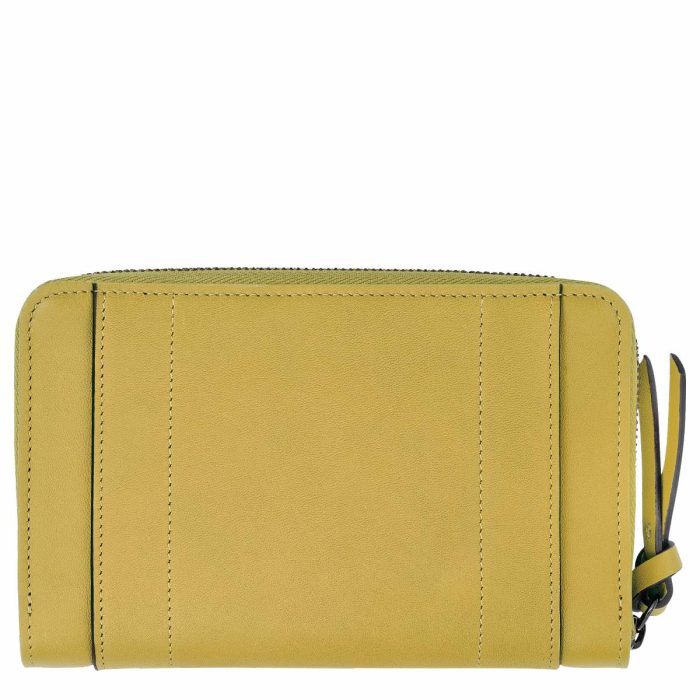Longchamp 3D Wallet Ginger - Leather Women Leather Wallets Ginger
