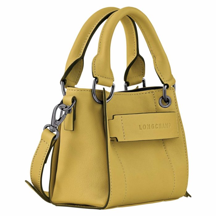 Longchamp 3D Xs Handbag Ginger - Leather Women Leather Bags Ginger