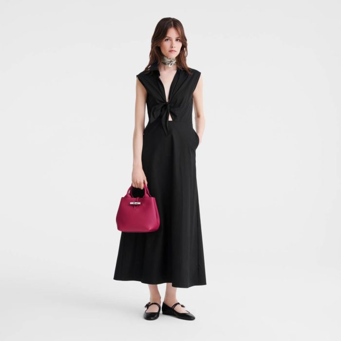 Longchamp Beetroot Le Roseau S Handbag Beetroot - Leather Leather Bags Women