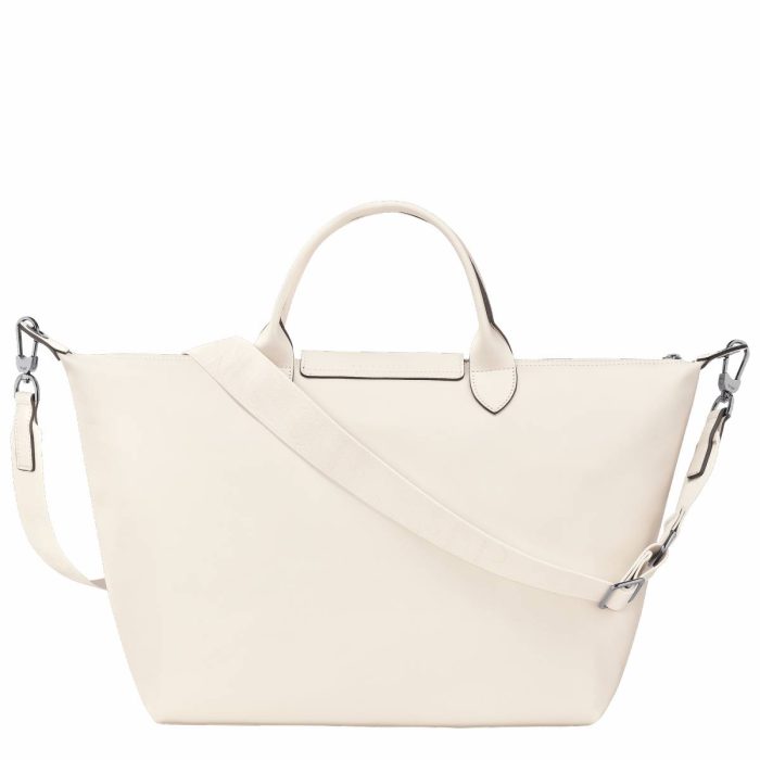 Longchamp Ecru Le Pliage Xtra L Handbag Ecru - Leather Leather Bags Women
