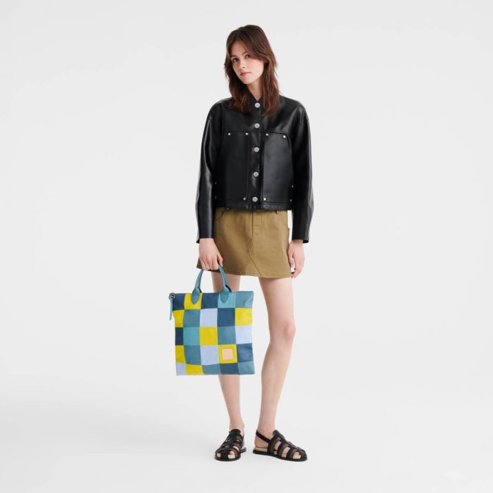 Longchamp Eucalyptus Leather Bags Women Re-Play L Handbag Eucalyptus - Leather