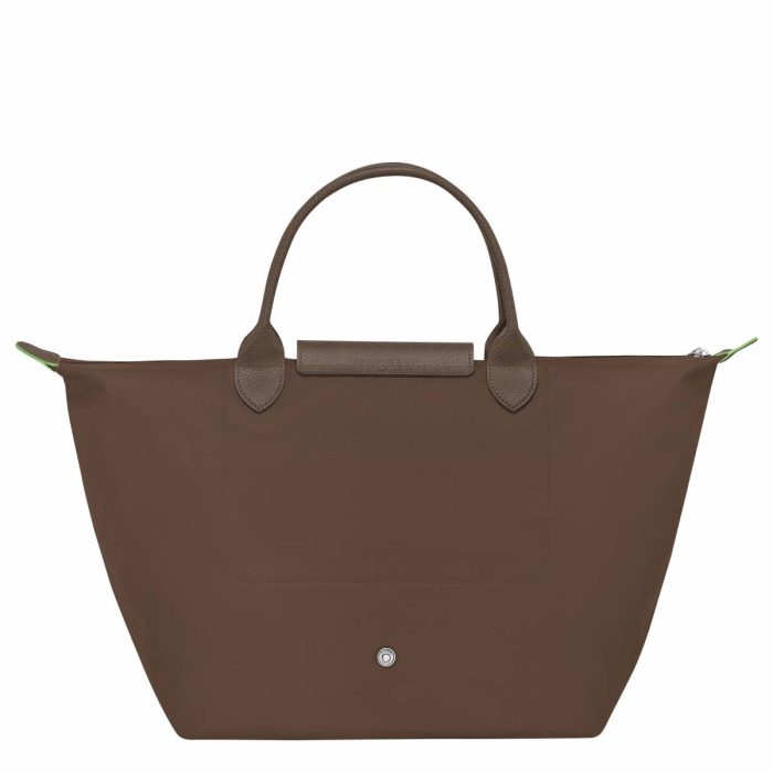 Longchamp Handbags Women Le Pliage Green M Handbag Terra - Recycled Canvas Terra