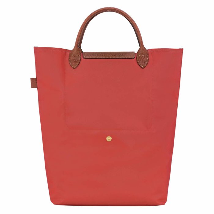 Longchamp Le Pliage Original M Tote Bag Tomato - Canvas Handbags Women Tomato