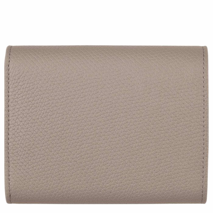 Longchamp Le Roseau Wallet Clay - Leather Women Clay Leather Wallets