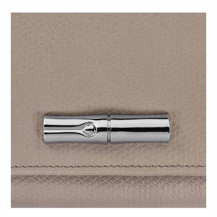 Longchamp Le Roseau Wallet Clay - Leather Women Clay Leather Wallets