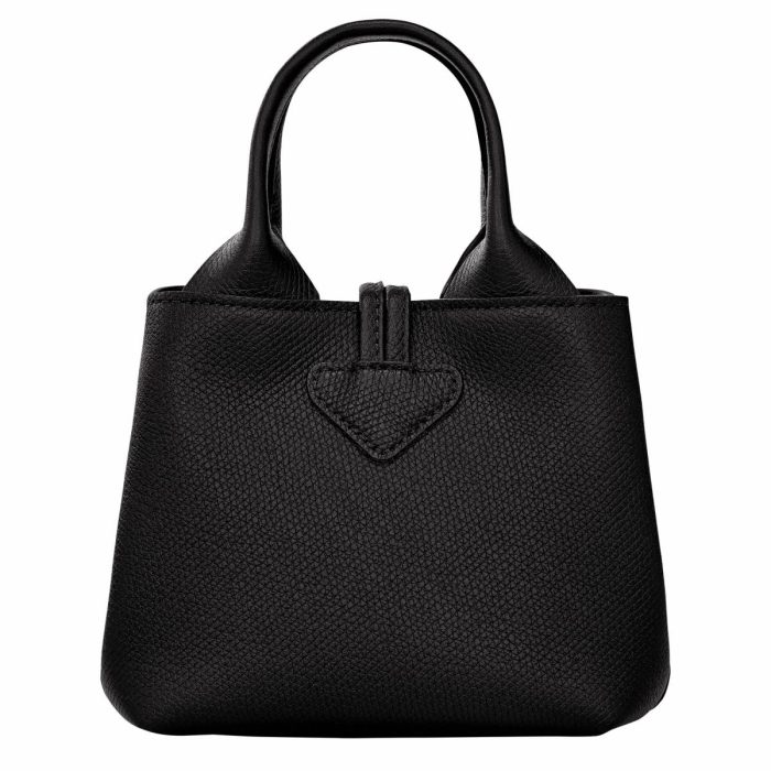 Longchamp Le Roseau Xs Handbag Black - Leather Black Women Leather Bags