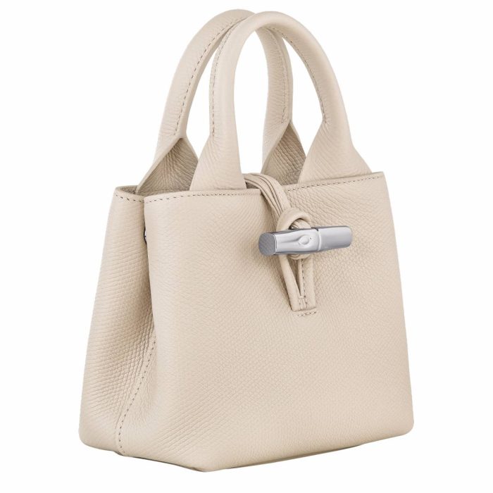 Longchamp Leather Bags Women Le Roseau Xs Handbag Paper - Leather Paper