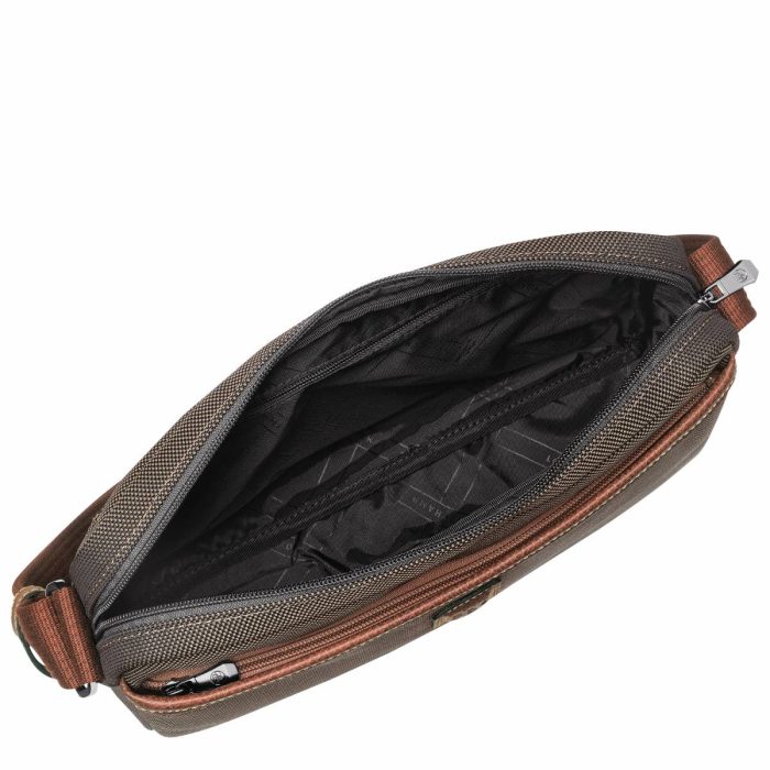 Longchamp Men Crossbody Bags Brown Boxford M Camera Bag Brown - Recycled Canvas