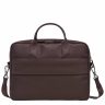 Longchamp Sur Seine M Briefcase Mocha - Leather Leather Bags Mocha Men