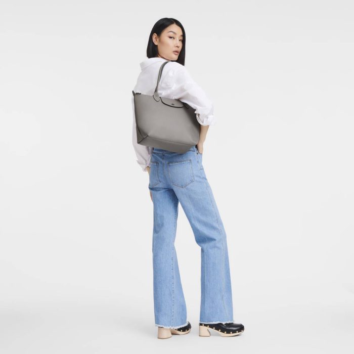 Longchamp Turtledove Le Pliage Xtra M Tote Bag Turtledove - Leather Leather Bags Women