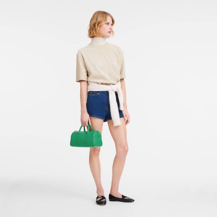 Longchamp Women Green Leather Bags Daylong M Handbag Green - Leather