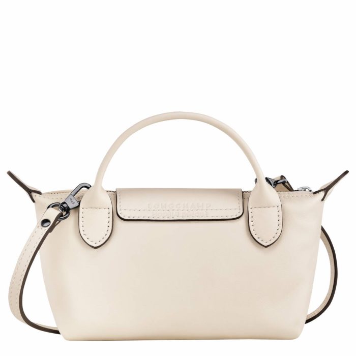 Longchamp Women Leather Bags Le Pliage Xtra Xs Pouch Ecru - Leather Ecru