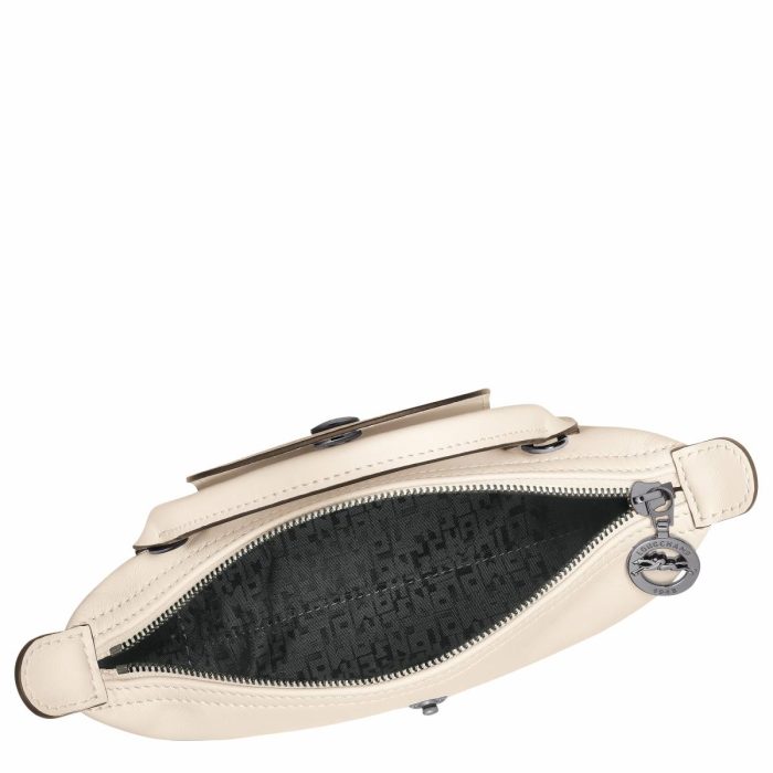 Longchamp Women Leather Bags Le Pliage Xtra Xs Pouch Ecru - Leather Ecru
