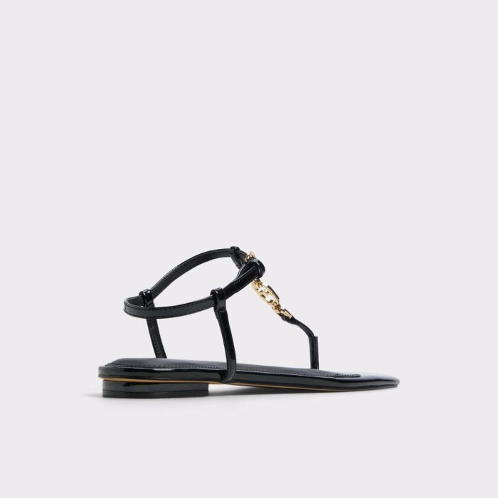 Lorenza Black Women's Flat Sandals Aldo Women Black Sandals