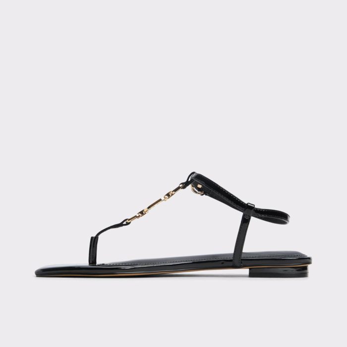 Lorenza Black Women's Flat Sandals Aldo Women Black Sandals