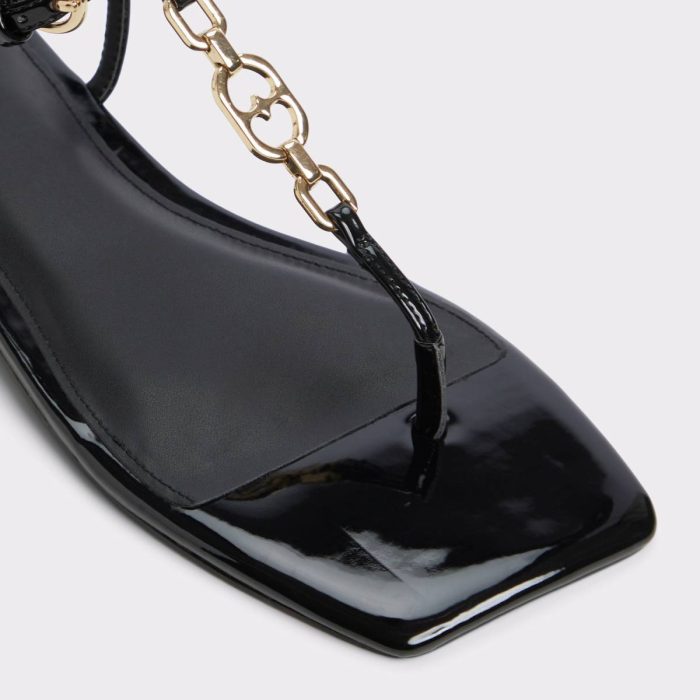 Lorenza Black Women's Flat Sandals Aldo Women Black Sandals