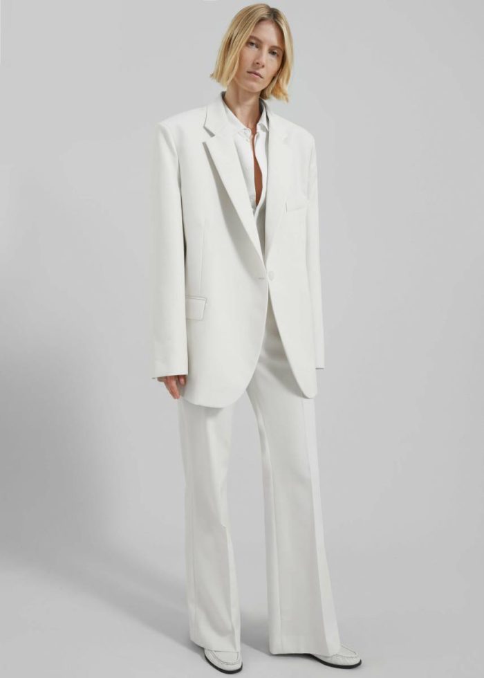Lyra Oversized Blazer - White White The Frankie Shop Outerwear Women