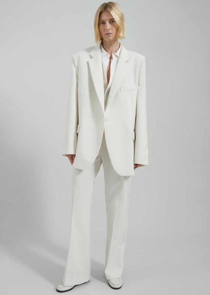 Lyra Oversized Blazer - White White The Frankie Shop Outerwear Women