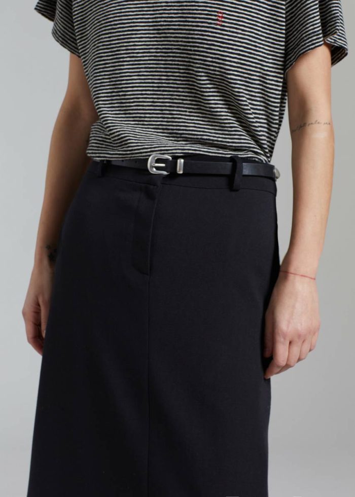 Malvo Long Pencil Skirt - Black Women Bottoms The Frankie Shop Black