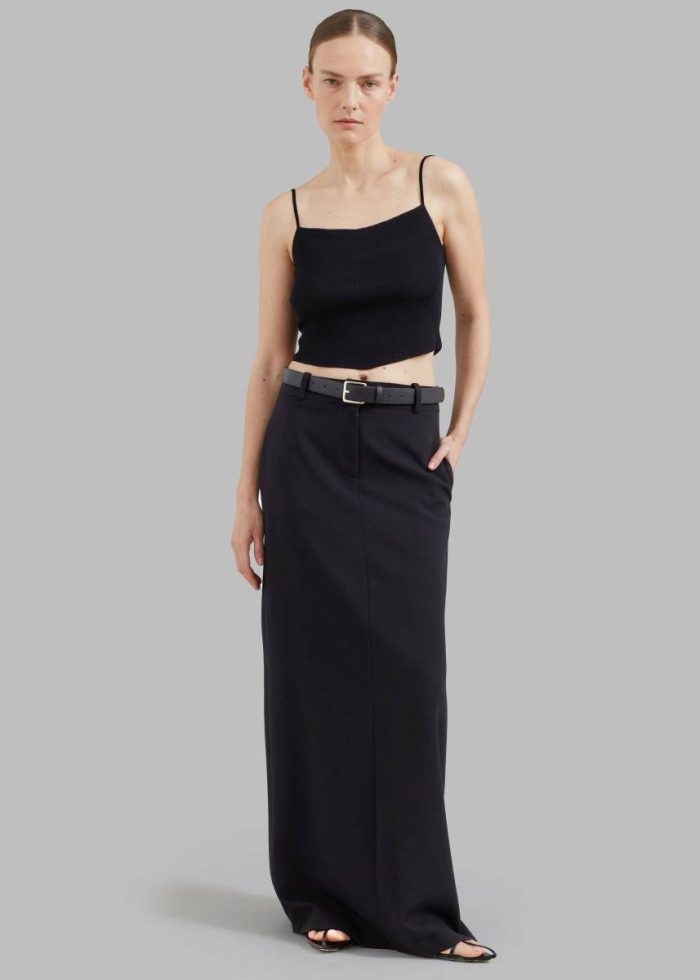 Malvo Long Pencil Skirt - Black Women Bottoms The Frankie Shop Black