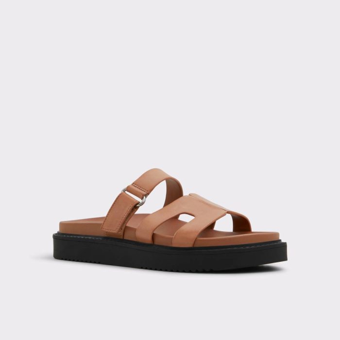 Medium Brown Mariella Medium Brown Women's Footbed Sandals Aldo Women Sandals