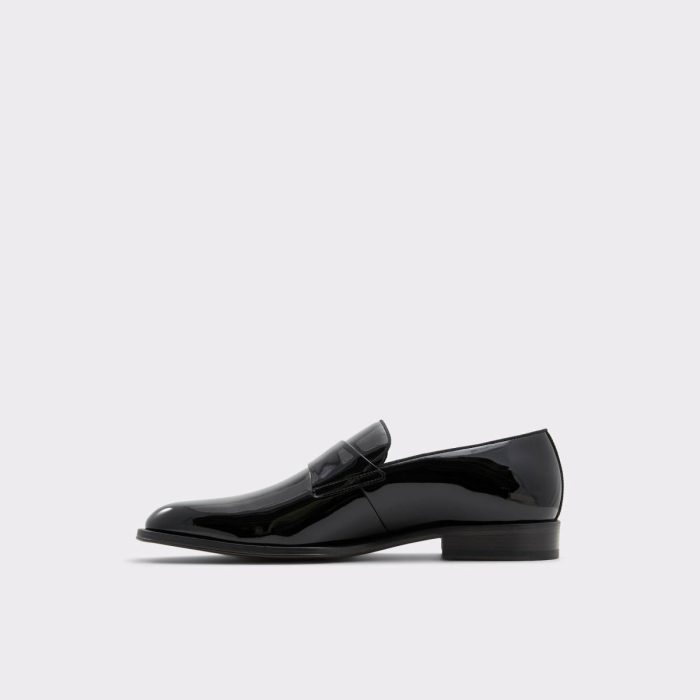 Men Aldo Black Osgoode Black Men's Dress Shoes Loafers & Slip-Ons