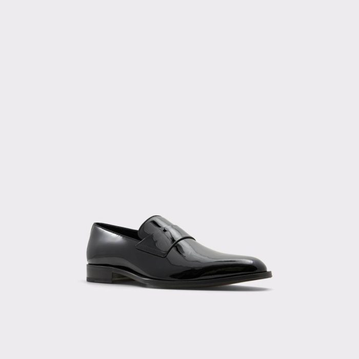 Men Aldo Black Osgoode Black Men's Dress Shoes Loafers & Slip-Ons