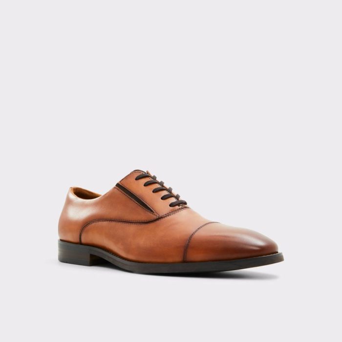 Men Aldo Cognac Oxfords & Lace-Ups Paxley Cognac Men's Oxfords & Lace-Ups