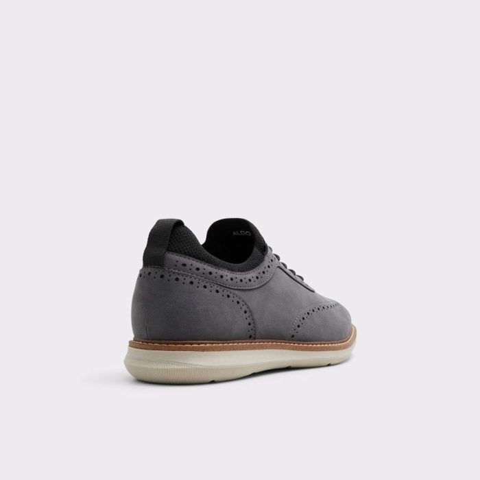 Men Aldo Dark Grey Kalister Dark Grey Men's Oxfords & Lace-Ups Casual Shoes