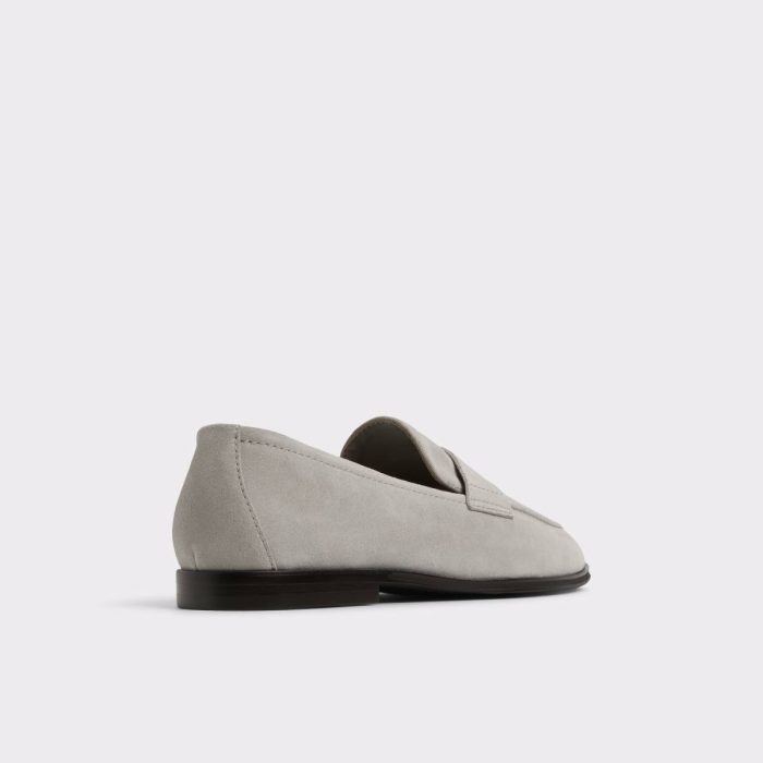 Men Aldo Light Grey Loafers & Slip-Ons Journey Light Grey Men's Dress Shoes