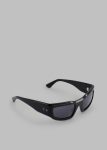 Men Black The Frankie Shop Port Tanger Andalucia Sunglasses - Black Acetate/Black Lens Sunglasses