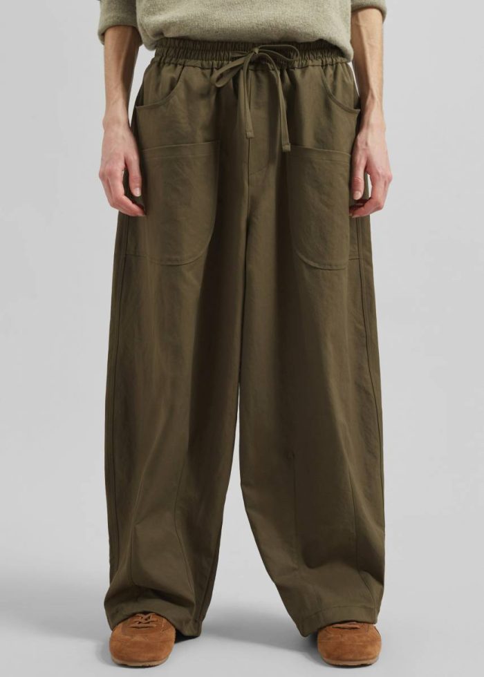 Men Bottoms The Frankie Shop Fae Balloon Pants - Army Green Green