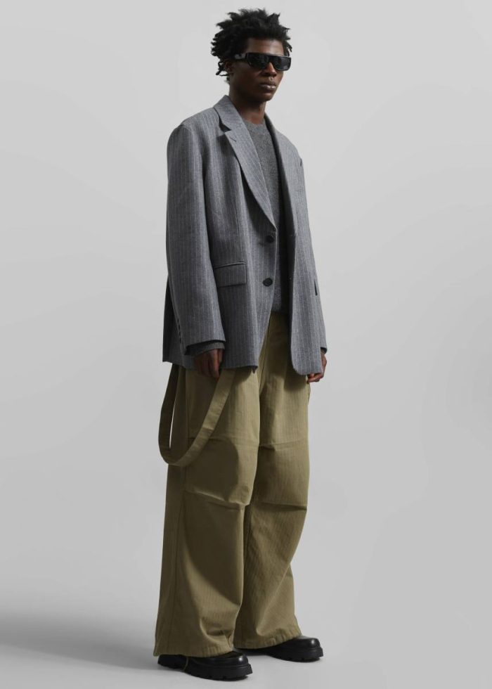 Men Chard Balloon Pants - Khaki Black The Frankie Shop Bottoms
