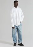 Men Gus Oversized Shirt - White White Tops The Frankie Shop