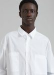 Men Gus Oversized Shirt - White White Tops The Frankie Shop