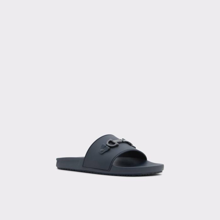 Men Navy Aldo Sandals & Slides Loungeslide Navy Men's Slides