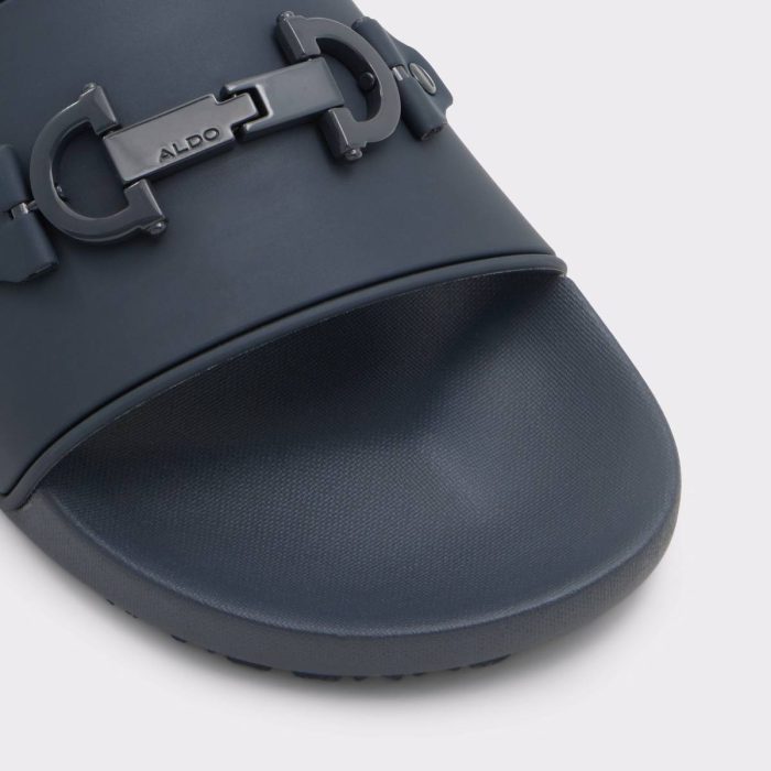 Men Navy Aldo Sandals & Slides Loungeslide Navy Men's Slides