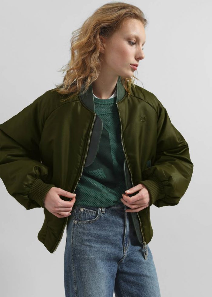 Men The Frankie Shop Green Outerwear Pieces Uniques Le Bomber Nouh - Green