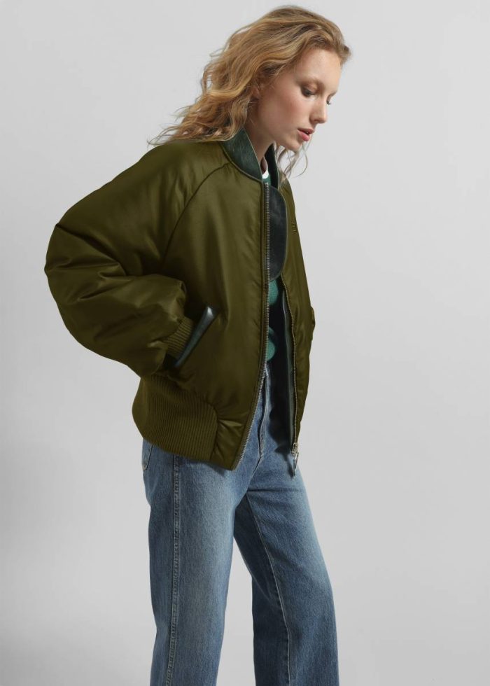 Men The Frankie Shop Green Outerwear Pieces Uniques Le Bomber Nouh - Green