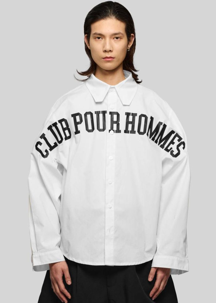 Men Tops The Frankie Shop Pieces Uniques La Chemise Cph - White White